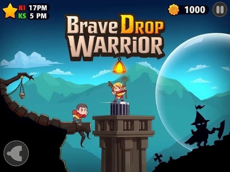Brave Drop Warrior Gameplay Screenshot